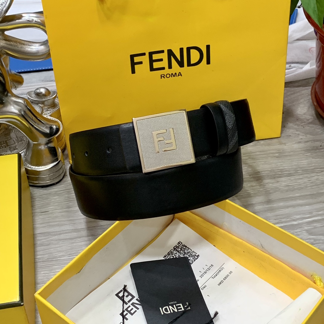 FENDI芬迪专柜同款宽4.0CM双