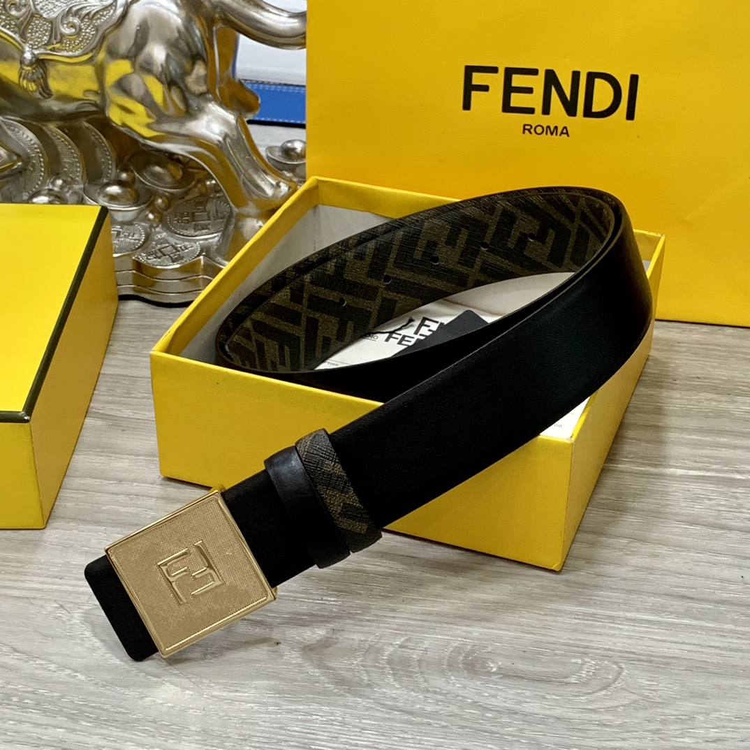 FENDI芬迪专柜同款宽4.0CM双