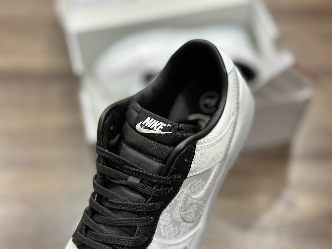 360 NIKE SB Dunk Low 白丝绸 低帮休闲运动鞋  FN0315-110
