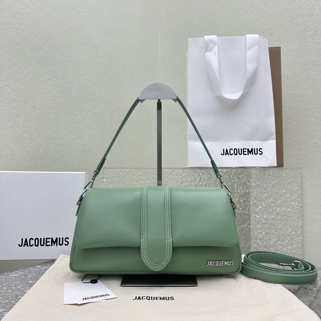 Jacquemus Bags Handbags Green Grey Sheepskin Fashion Underarm