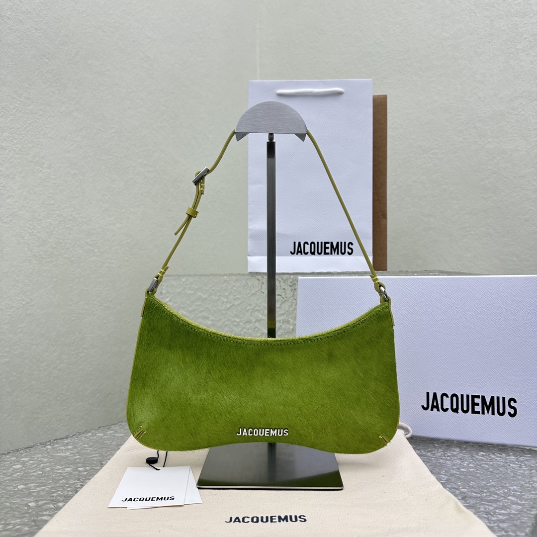 AAA Replica Designer
 Jacquemus Bags Handbags Gold Green Splicing Cowhide Horsehair Vintage