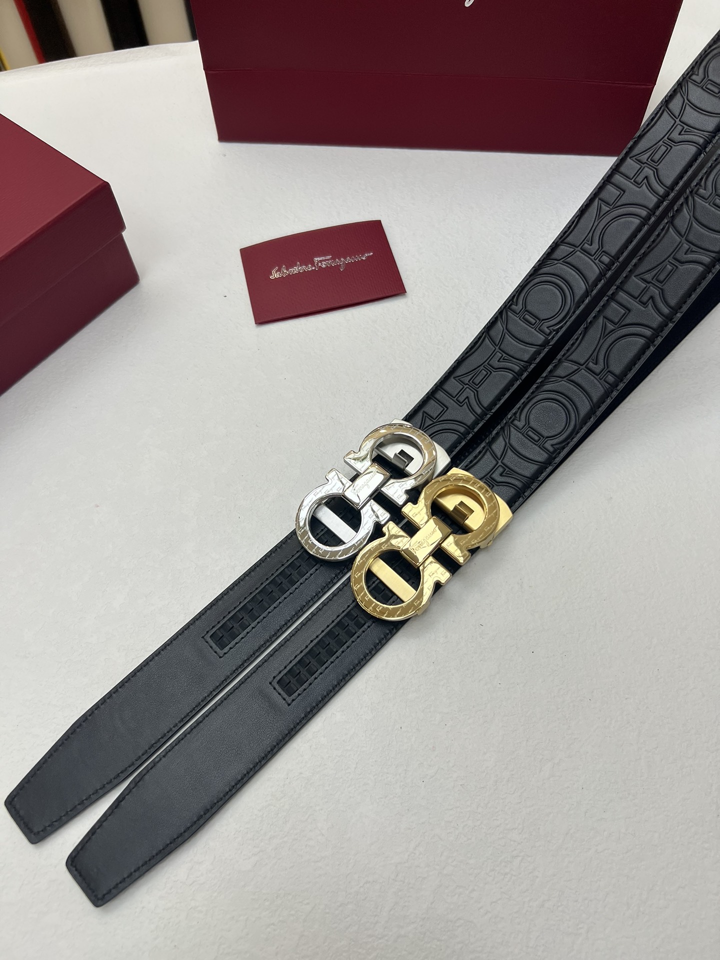 Ferragamo Haute Couture Luxury Atelier Designer Belt Tie Accessories Ref