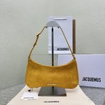 Jacquemus Bags Handbags Gold Yellow Splicing Cowhide Horsehair Vintage