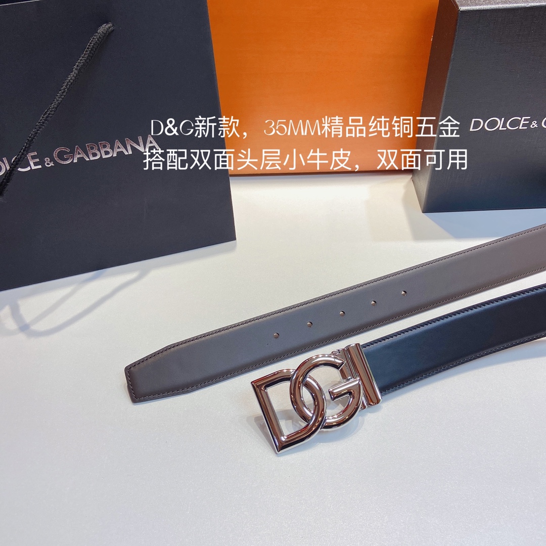 D&G杜嘉班纳官网新款.双面头层小牛