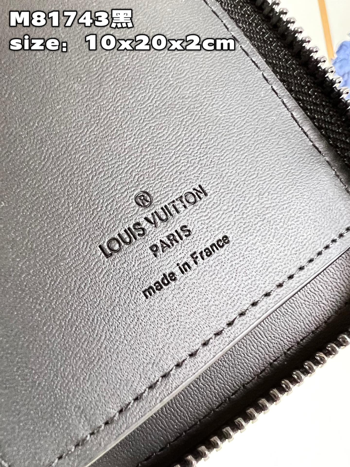 Crafted from LV Aerogram leather, this zipped wallet exudes understated - Bag 8