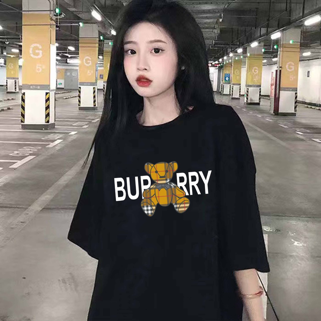 新款Burberry/巴宝莉 23SS 小熊及logo印花短袖T恤