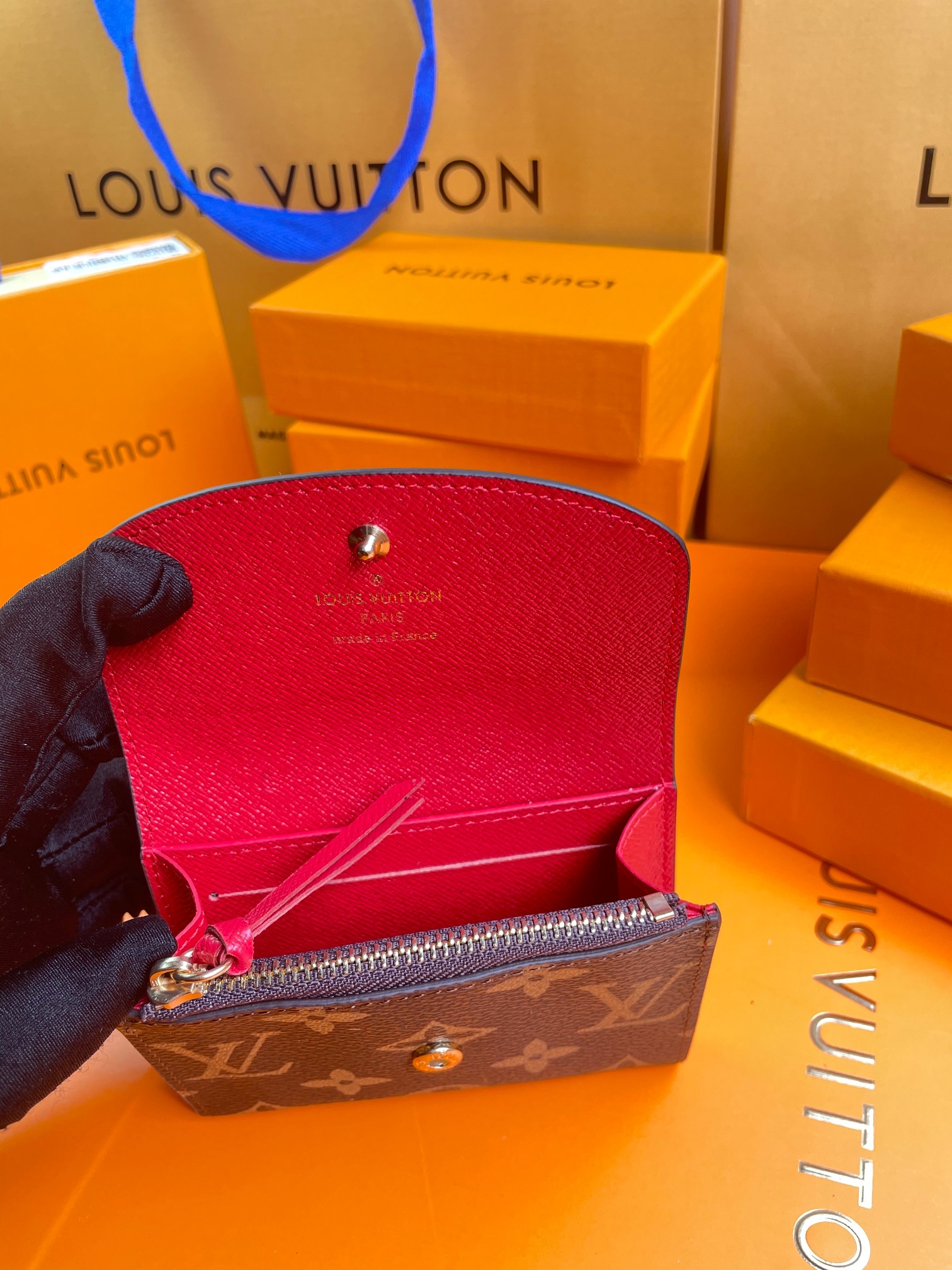 Bifold Leather Wallet - In-Hand View