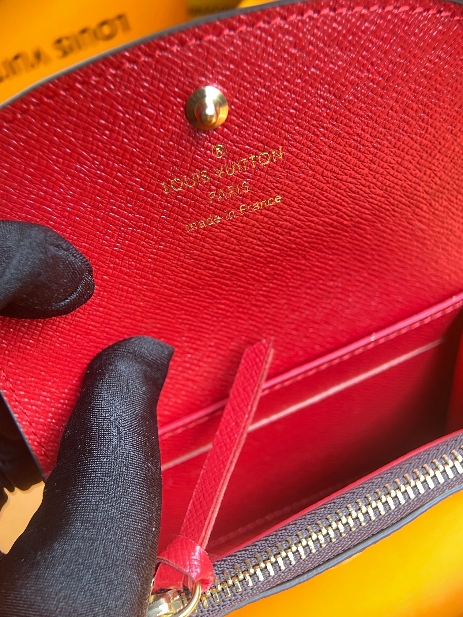 Leather Bifold Wallet - Detail of Stitching