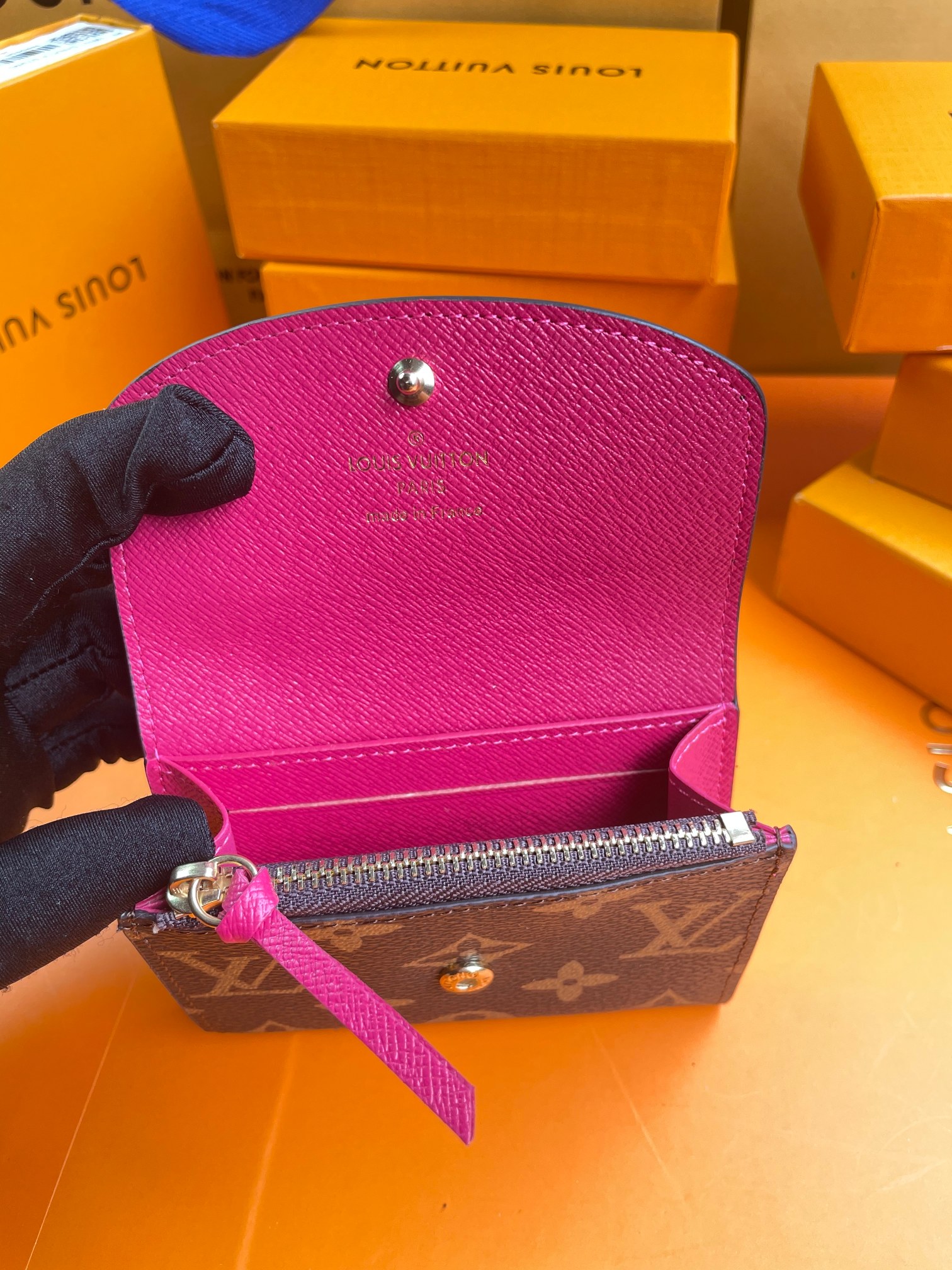 Bifold Leather Wallet - In-Hand View