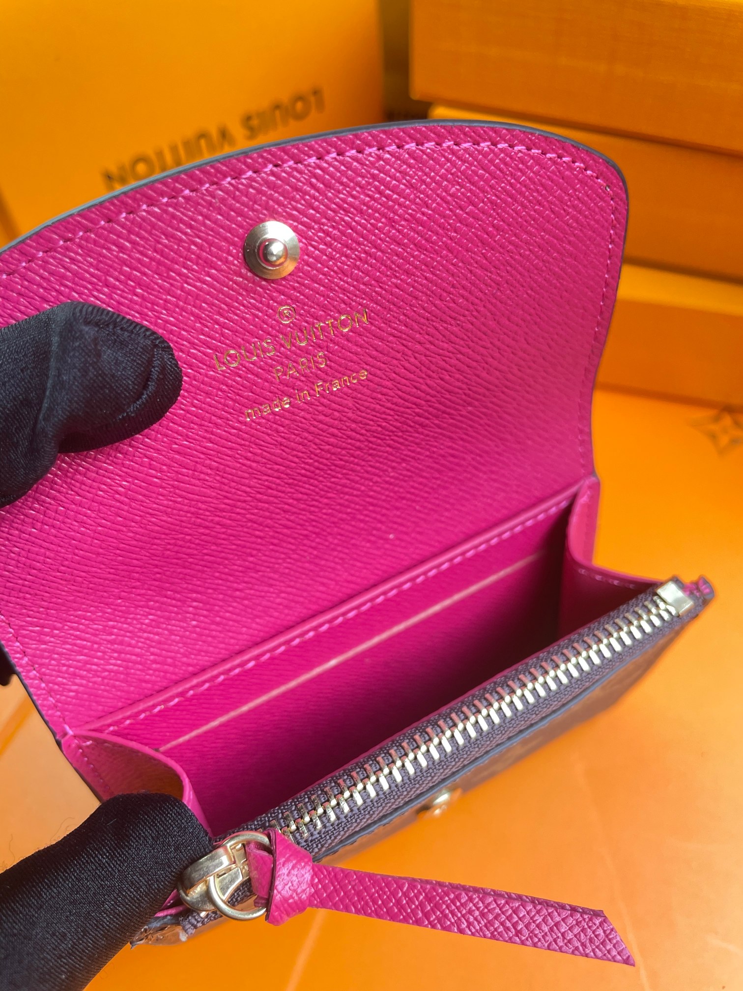 Leather Bifold Wallet - Detail of Stitching