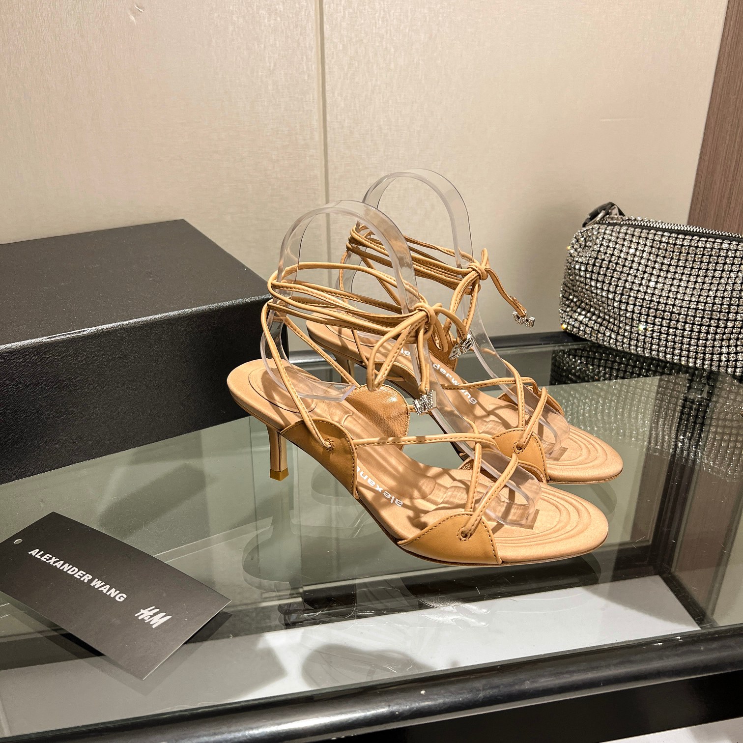 Wang 2023 nuevo! Alexander Wang Alexander Wang tacones altos de las mujeres de lujo Alexande* Wang o