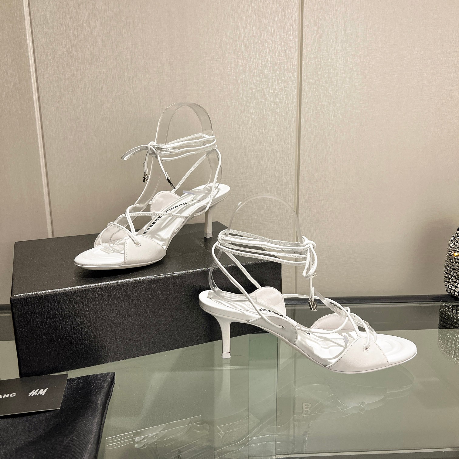 Wang 2023 nuevo! Alexander Wang Alexander Wang tacones altos de las mujeres de lujo Alexande* Wang o