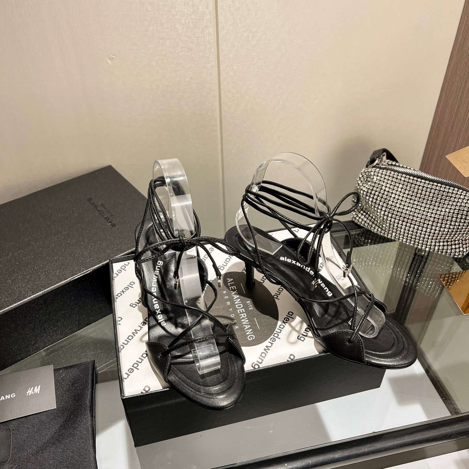 Wang 2023 nuevo! Alexander Wang Alexander Wang tacones altos de las mujeres de lujo Alexande* Wang o