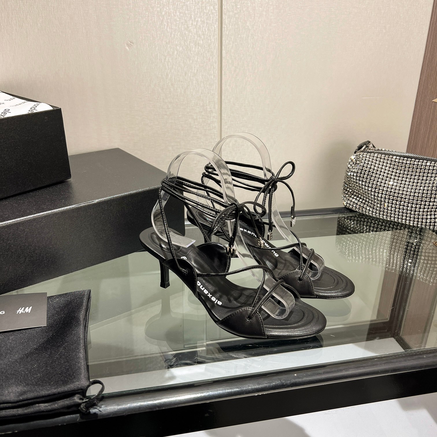 Wang 2023 nuevo! Alexander Wang Alexander Wang tacones altos de las mujeres de lujo Alexande* Wang o