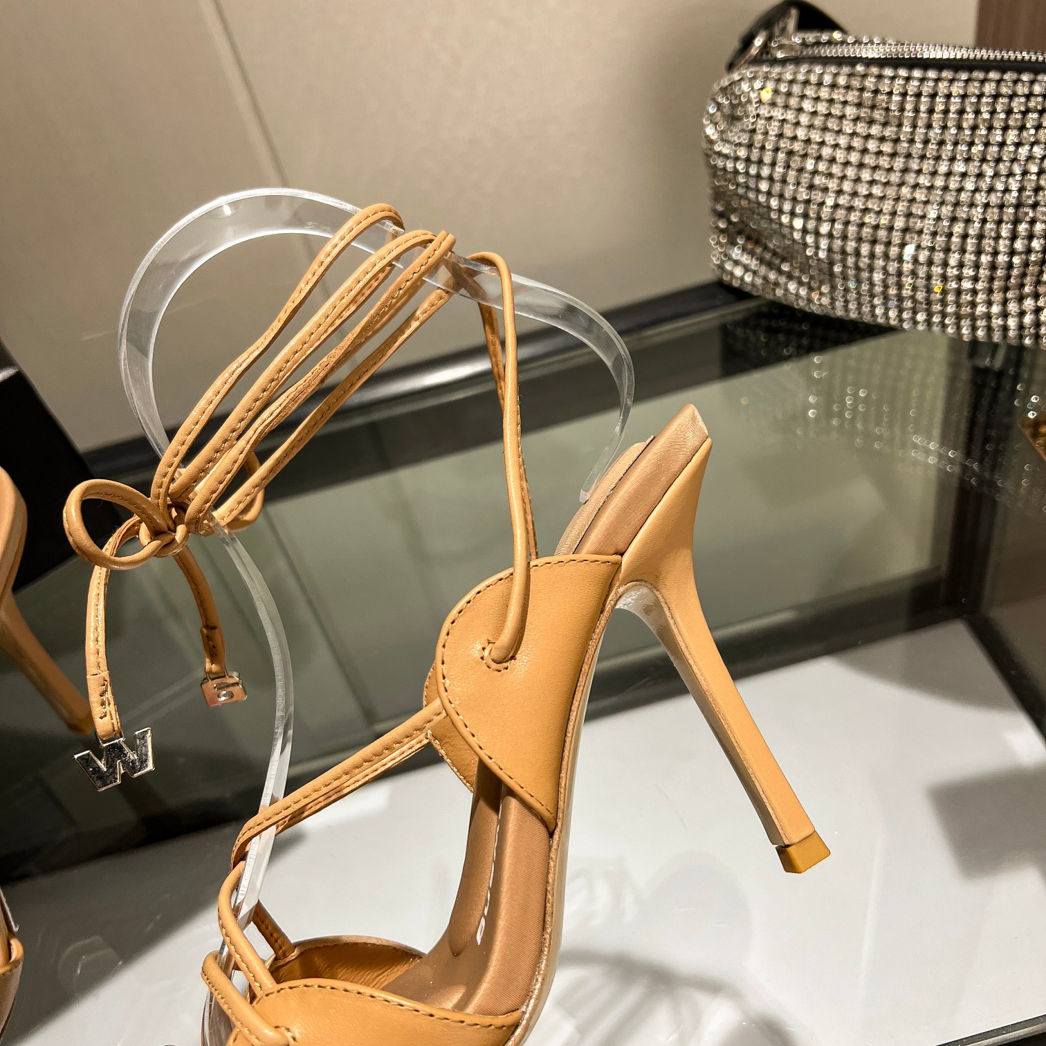 Wang 2023 nuevo! Alexander Wang Alexander Wang tacones altos de las mujeres de lujo Alexande* Wang o