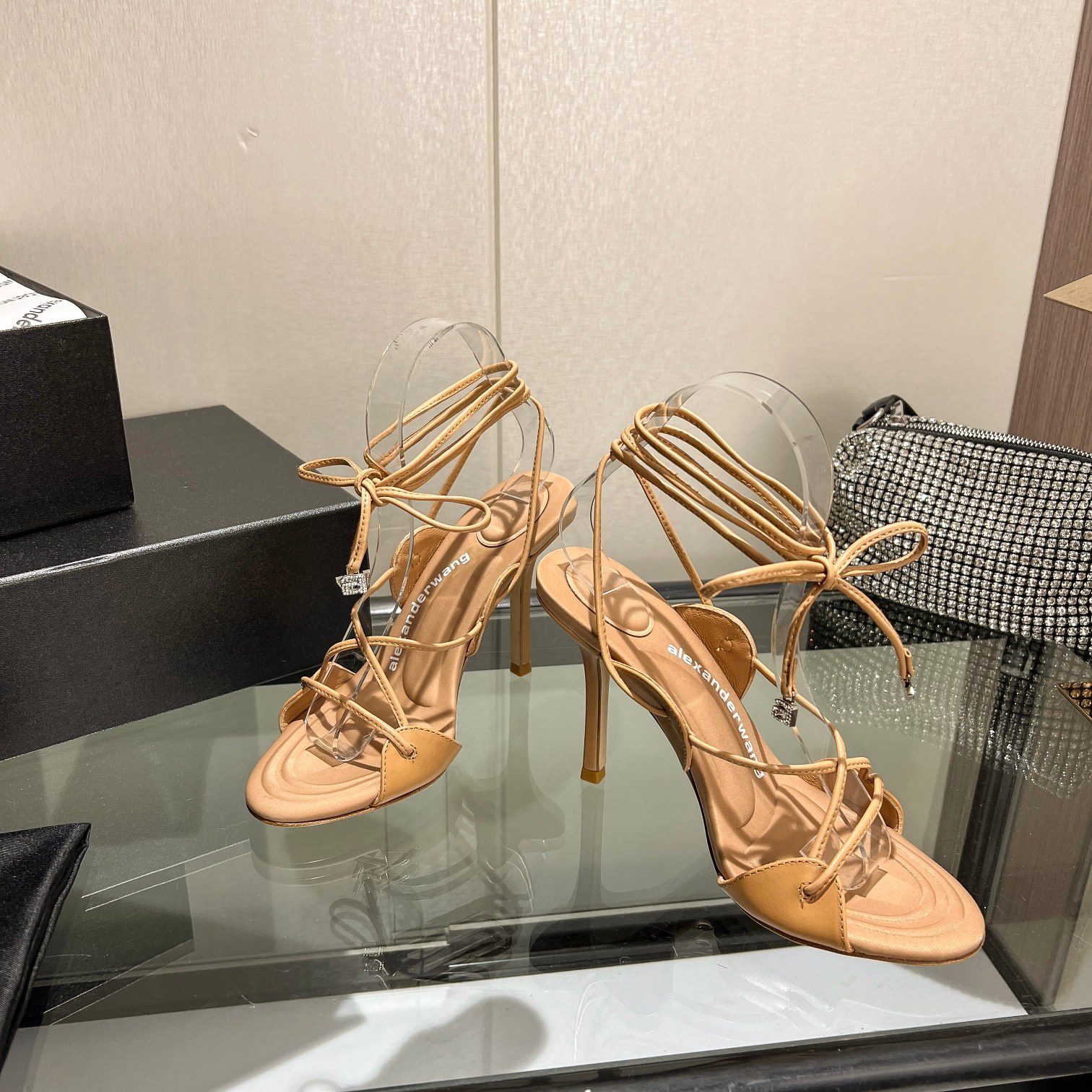 Wang 2023 nuevo! Alexander Wang Alexander Wang tacones altos de las mujeres de lujo Alexande* Wang o