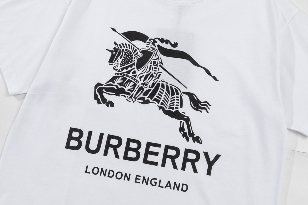 170 BURBERRY 巴宝莉战马大Logo印花短袖T恤