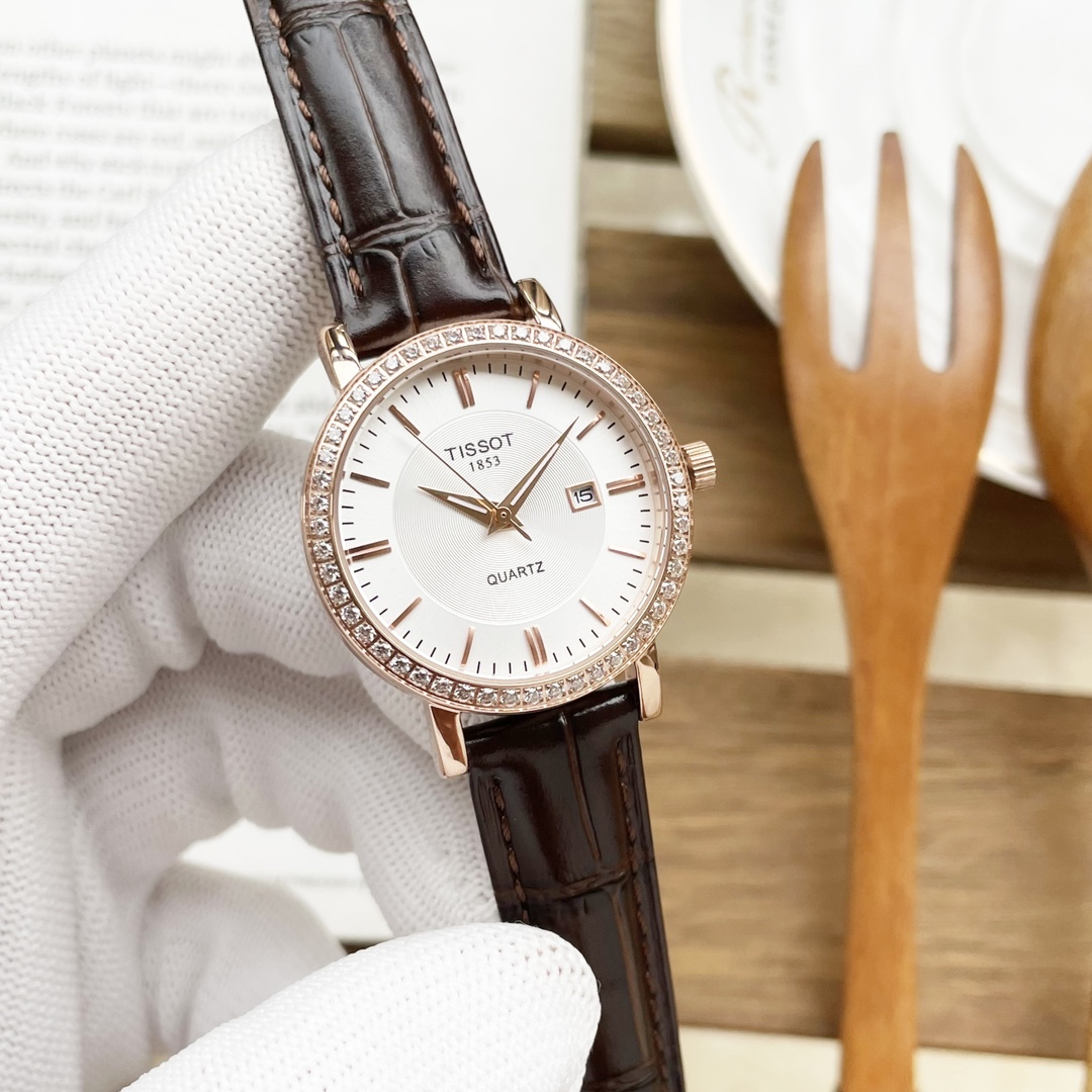 “Tissot Women’s Fashion Watch with Steel Belt and Ceramic Core” - 图片 3