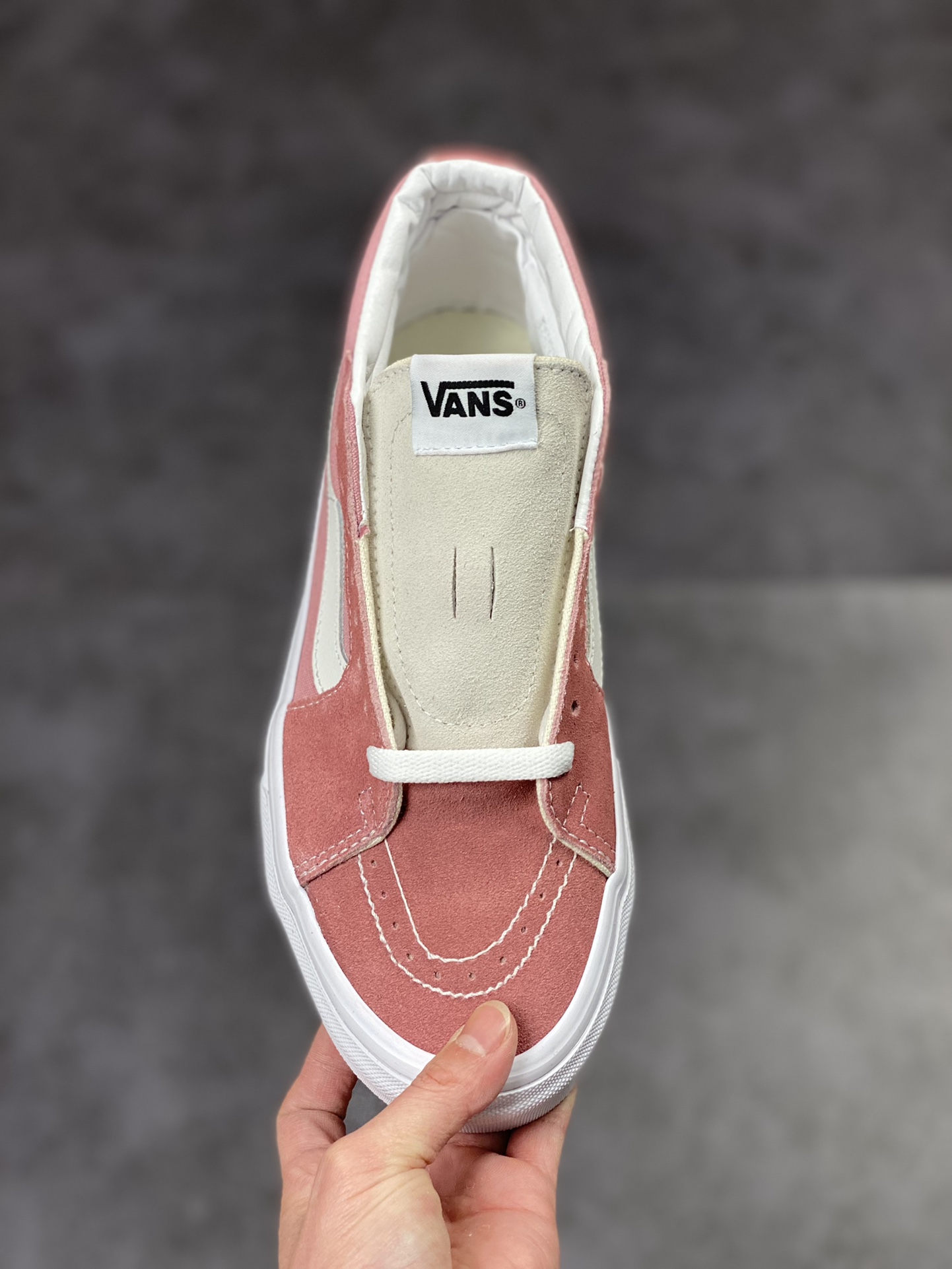 Vans Vans Sk8-Mid Cherry Blossom Pink Medium Help Retro Classic Men and Women Couples Casual Skateboard Shoes VN0A3WM360D