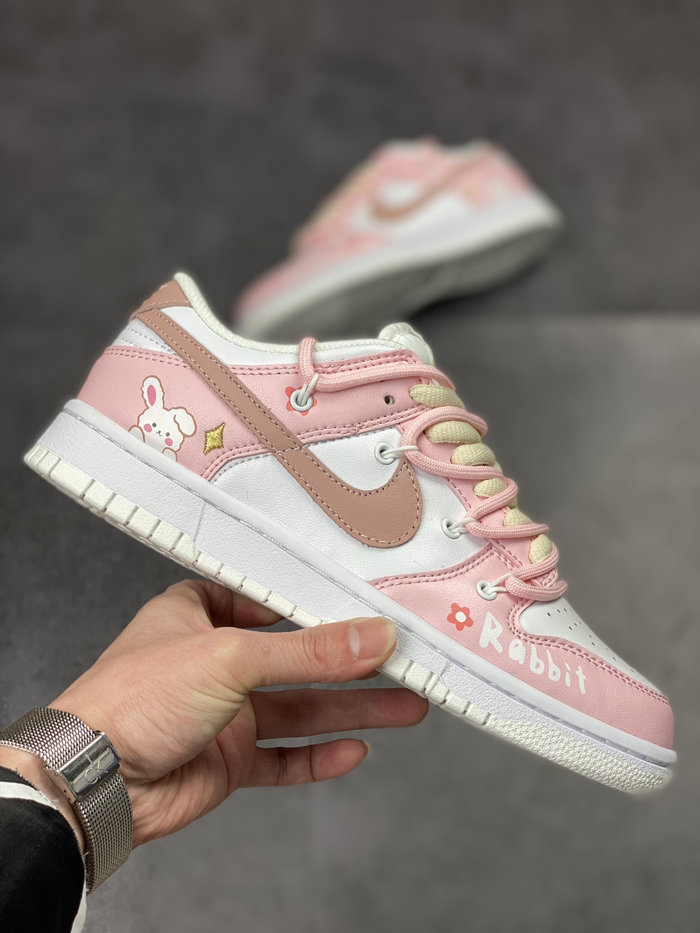 280 Nike SB Dunk Low 白粉兔年印花绑带DH9765-100