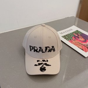Prada Hats Baseball Cap Unisex Women