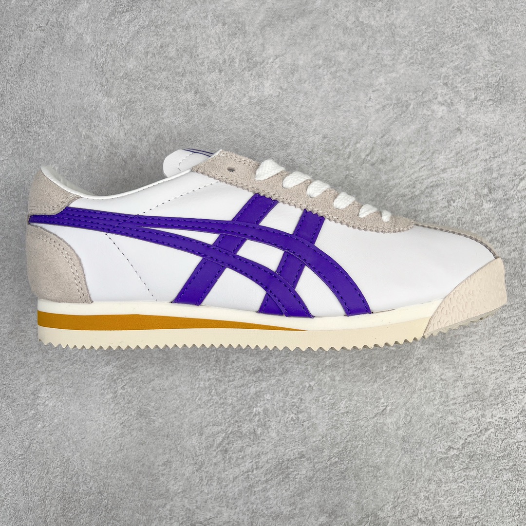 零售💰230 Onitsuka Tiger Corsair 鬼冢虎男女同款情侣休闲运动鞋 用阿甘鞋的原型 用亚瑟士的独特风格设计 整体简约时尚 好搭且鞋型显瘦 上脚效果也很赞 尺码：36 37 38 39 40.5 41.5 42 43.5 44 45 编码：Wby2936030-运动鞋