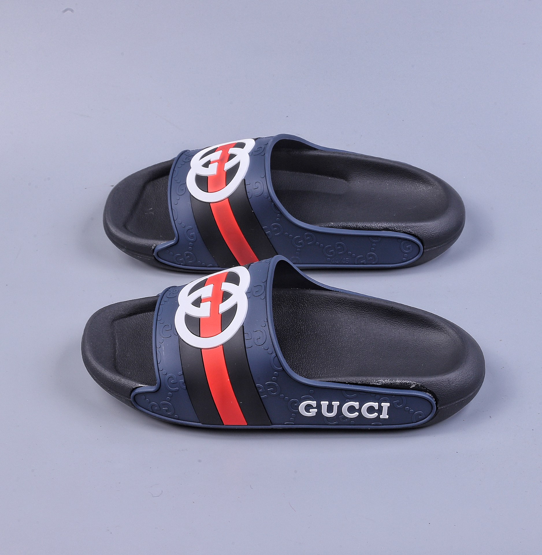 80 古驰 Gucci Leather slide with bow 沙滩皮革一字拖高奢拖鞋