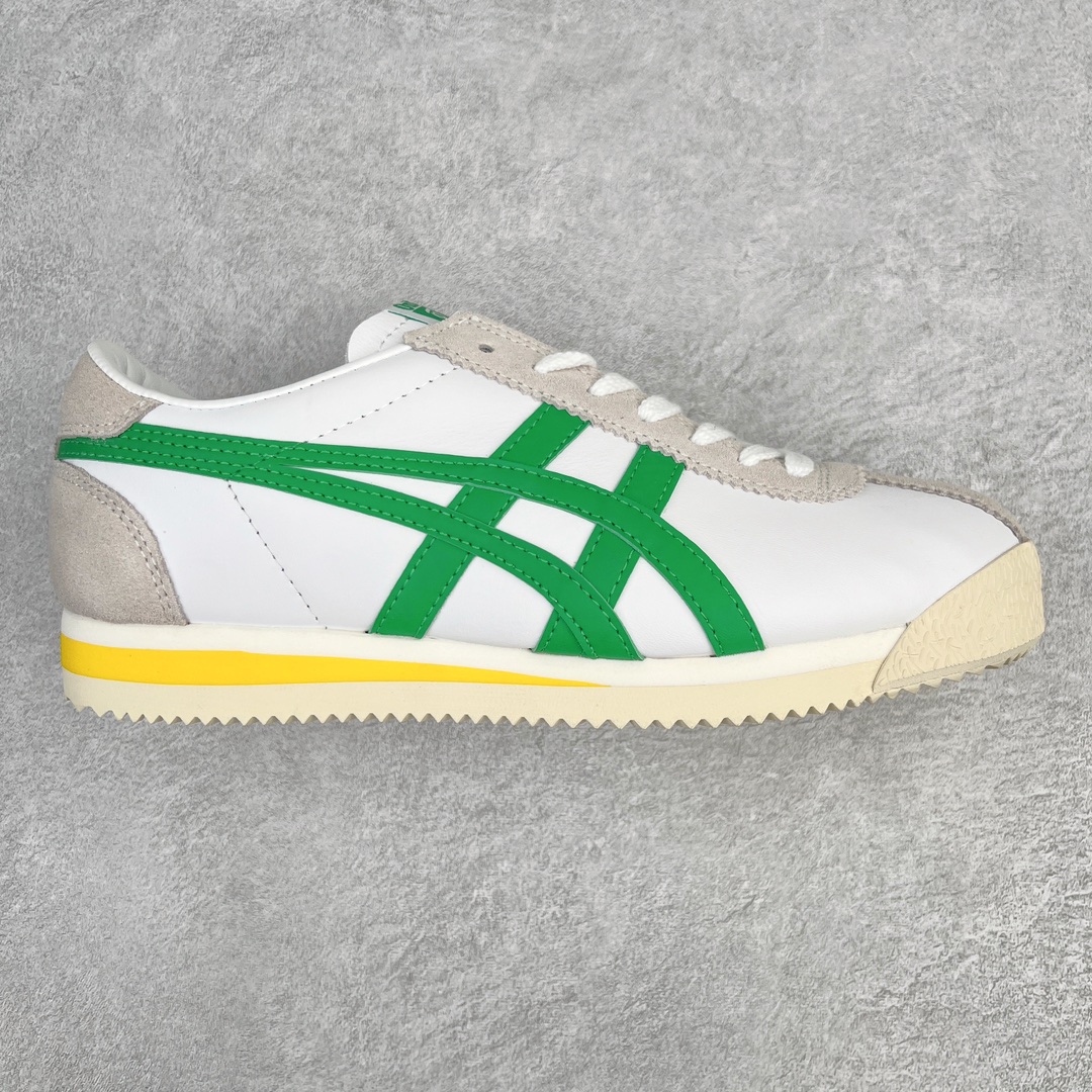 零售💰230 Onitsuka Tiger Corsair 鬼冢虎男女同款情侣休闲运动鞋 用阿甘鞋的原型 用亚瑟士的独特风格设计 整体简约时尚 好搭且鞋型显瘦 上脚效果也很赞 尺码：36 37 38 39 40.5 41.5 42 43.5 44 45 编码：Wby2936030-运动鞋