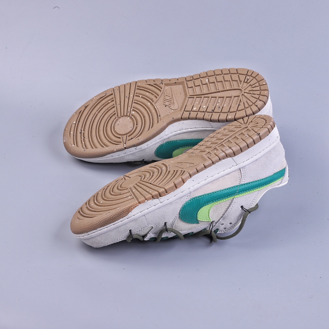 220 Nike Dunk Low ”85” 低帮气泡水母 双勾解构绑带绿野仙踪 DO9457-100