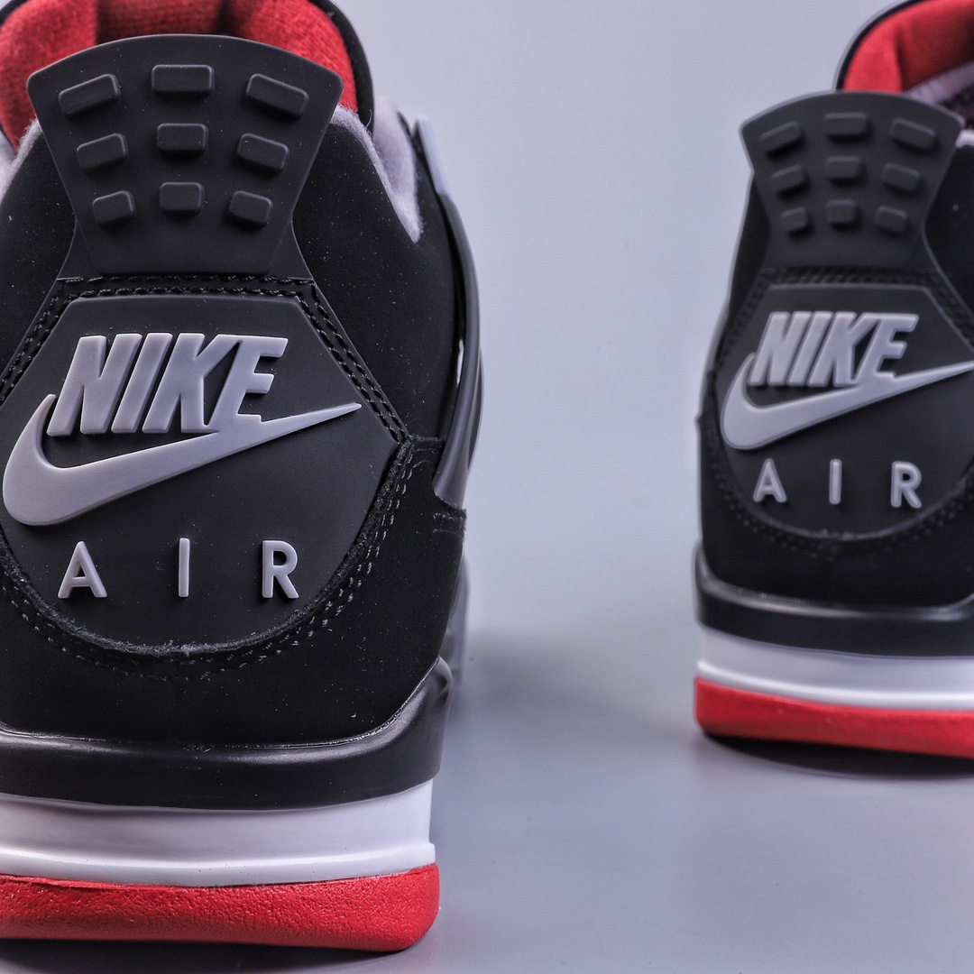 240 S版Air Jordan 4 Retro ”Bred” AJ4 乔4元年复刻新黑红 308497-060
