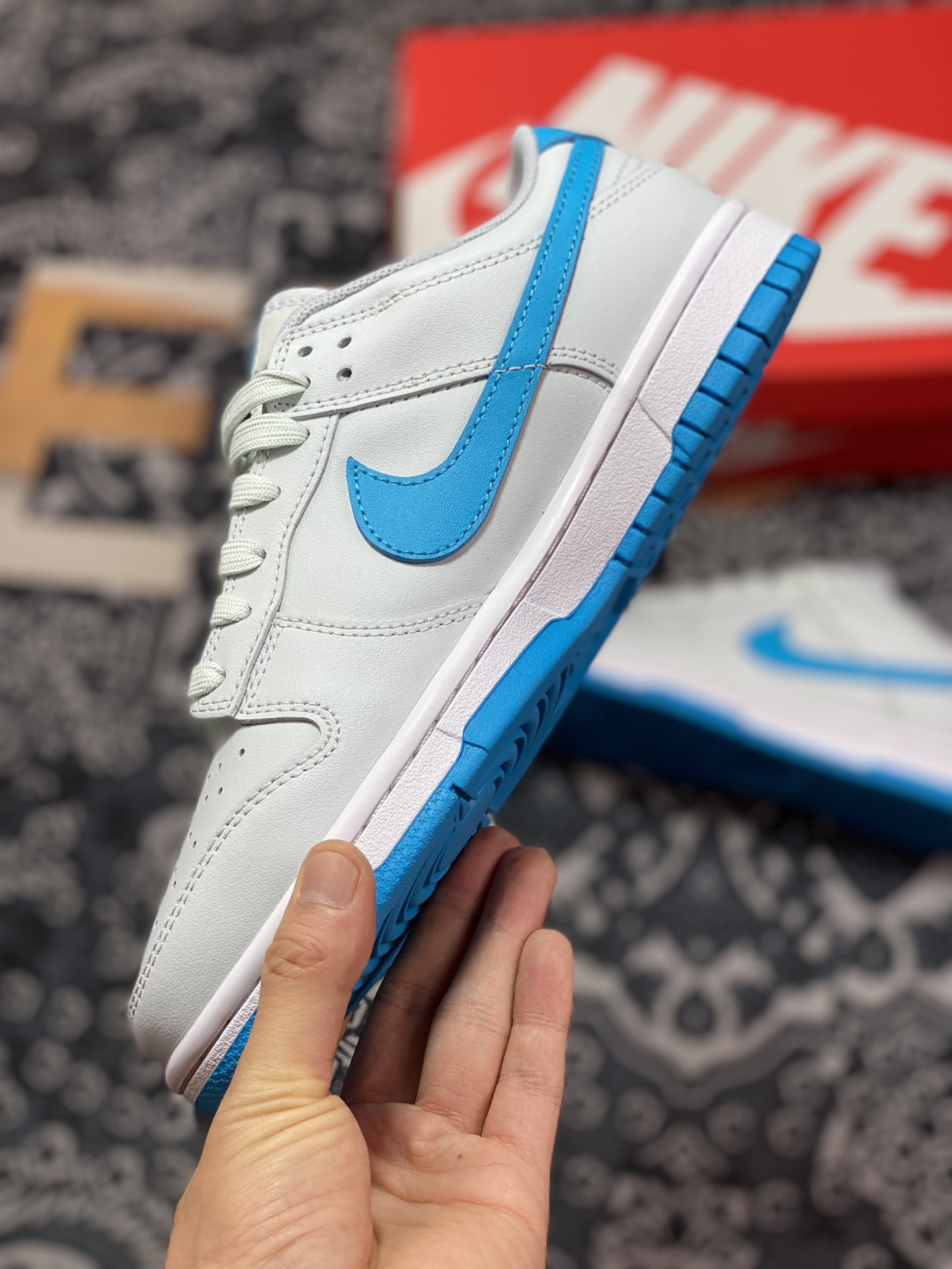 Nike SB Dunk Low Retro ”Grey/Blue” dunk series low top casual sports skateboard shoes ”leather gray blue hook” DV0831-001-Top High Quatity Cheap Sneakers Fashion Clothing Clothes Bags handbags Shoes of all Brand wholesale With The best Quality And Beautiful Price from China Factory Chinese suppliers wholesaler seller Nike SB Dunk Low Retro ”Grey/Blue” dunk series low top casual sports skateboard shoes ”leather gray blue hook” DV0831-001