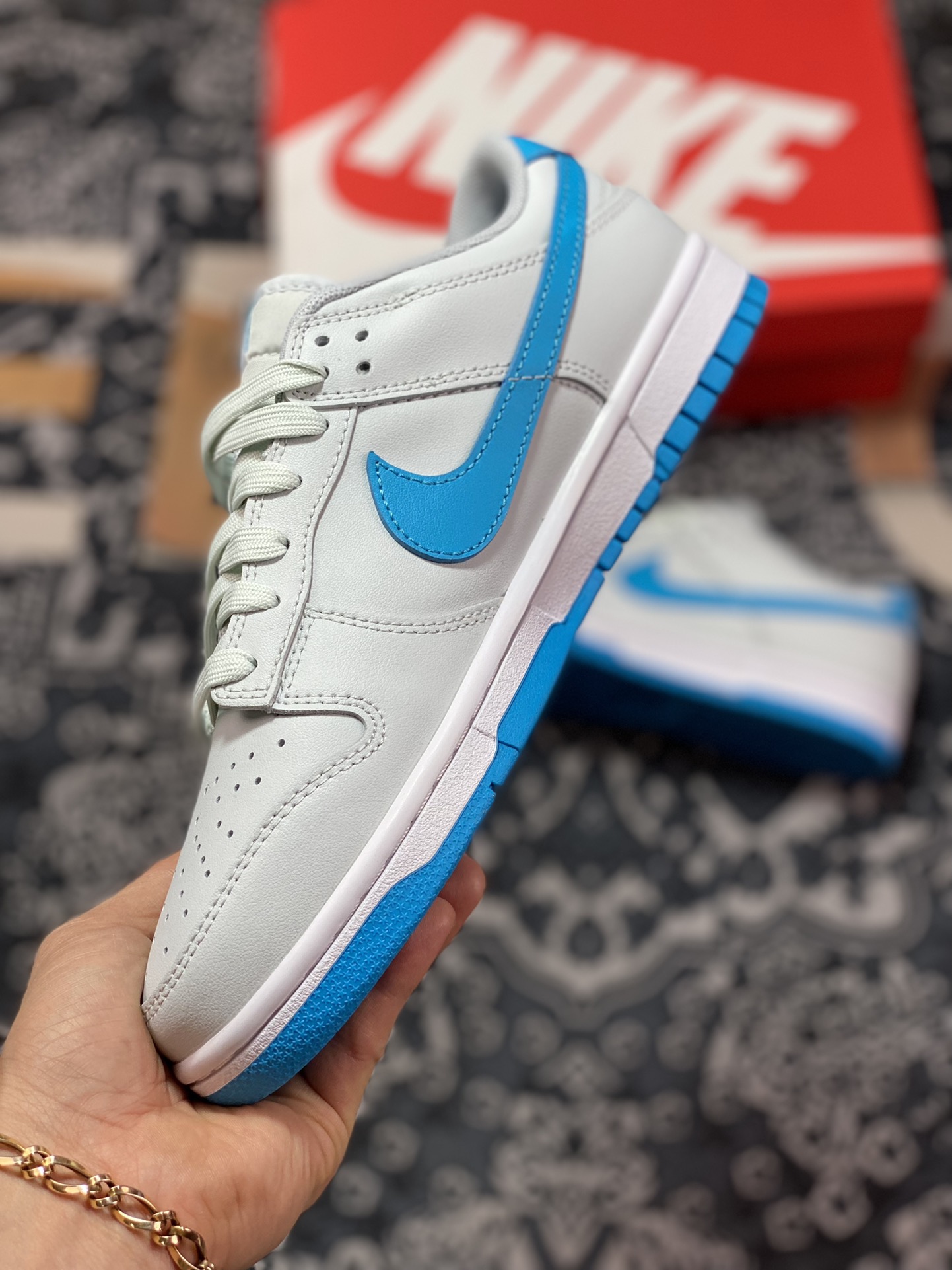 Nike SB Dunk Low Retro ”Grey/Blue” dunk series low top casual sports skateboard shoes ”leather gray blue hook” DV0831-001-Top High Quatity Cheap Sneakers Fashion Clothing Clothes Bags handbags Shoes of all Brand wholesale With The best Quality And Beautiful Price from China Factory Chinese suppliers wholesaler seller Nike SB Dunk Low Retro ”Grey/Blue” dunk series low top casual sports skateboard shoes ”leather gray blue hook” DV0831-001