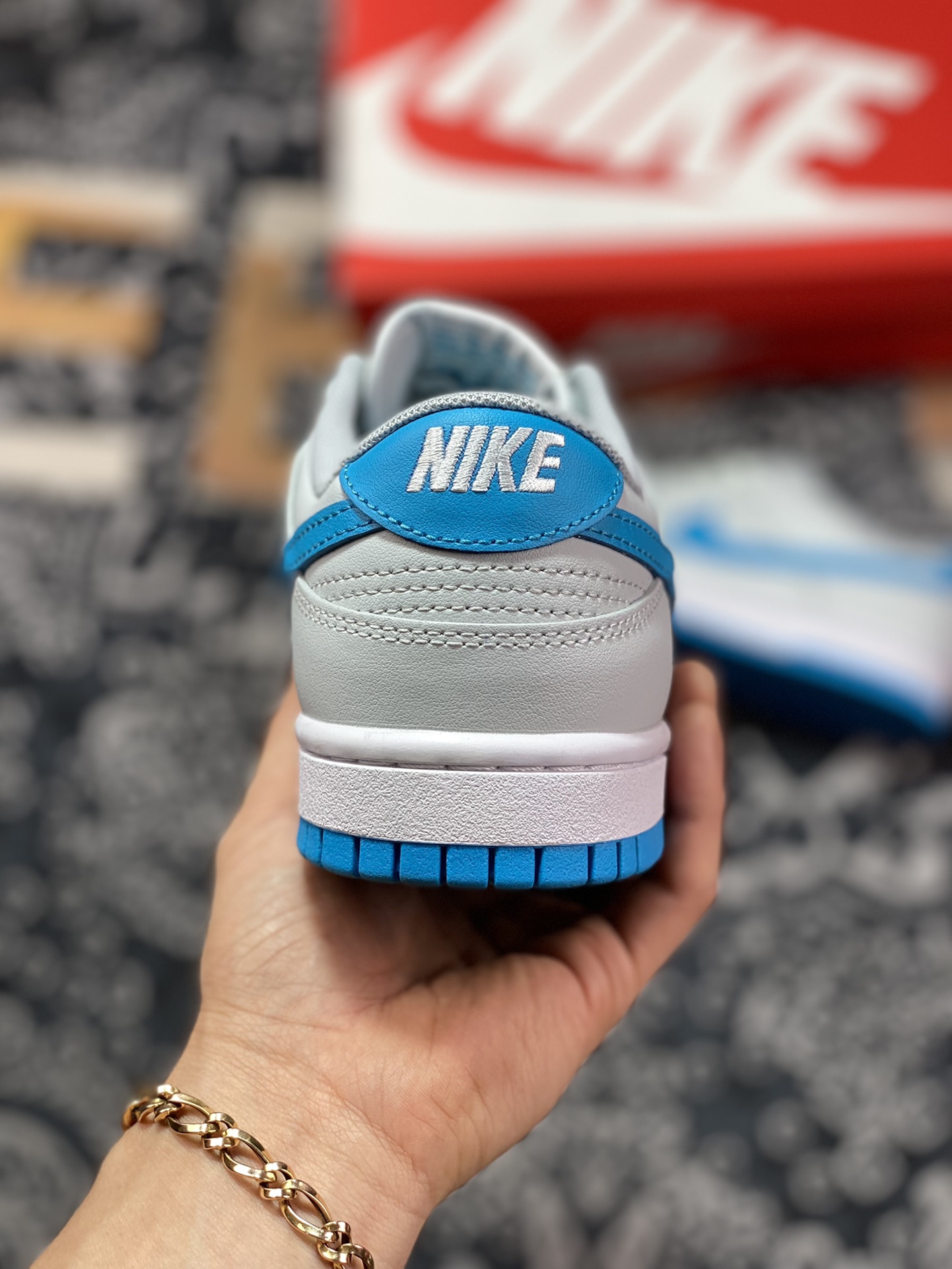 Nike SB Dunk Low Retro ”Grey/Blue” dunk series low top casual sports skateboard shoes ”leather gray blue hook” DV0831-001-Top High Quatity Cheap Sneakers Fashion Clothing Clothes Bags handbags Shoes of all Brand wholesale With The best Quality And Beautiful Price from China Factory Chinese suppliers wholesaler seller Nike SB Dunk Low Retro ”Grey/Blue” dunk series low top casual sports skateboard shoes ”leather gray blue hook” DV0831-001