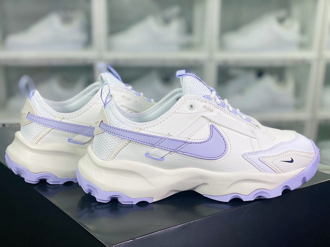 150  TC 7900”Sail White”复古老爹百搭休闲慢跑鞋“白紫罗兰”FD0385-121