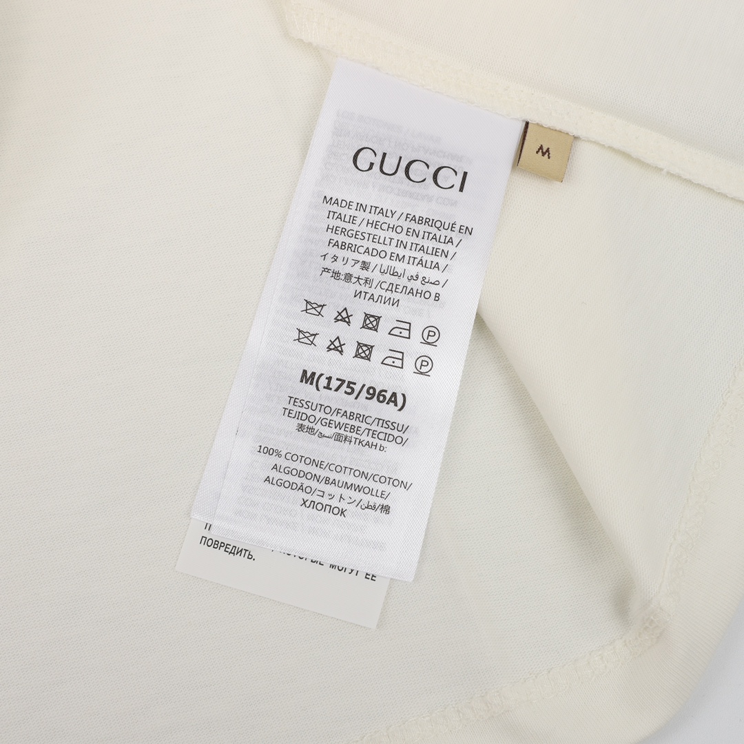 GUCCI/古驰 腰带印绣圆领短袖