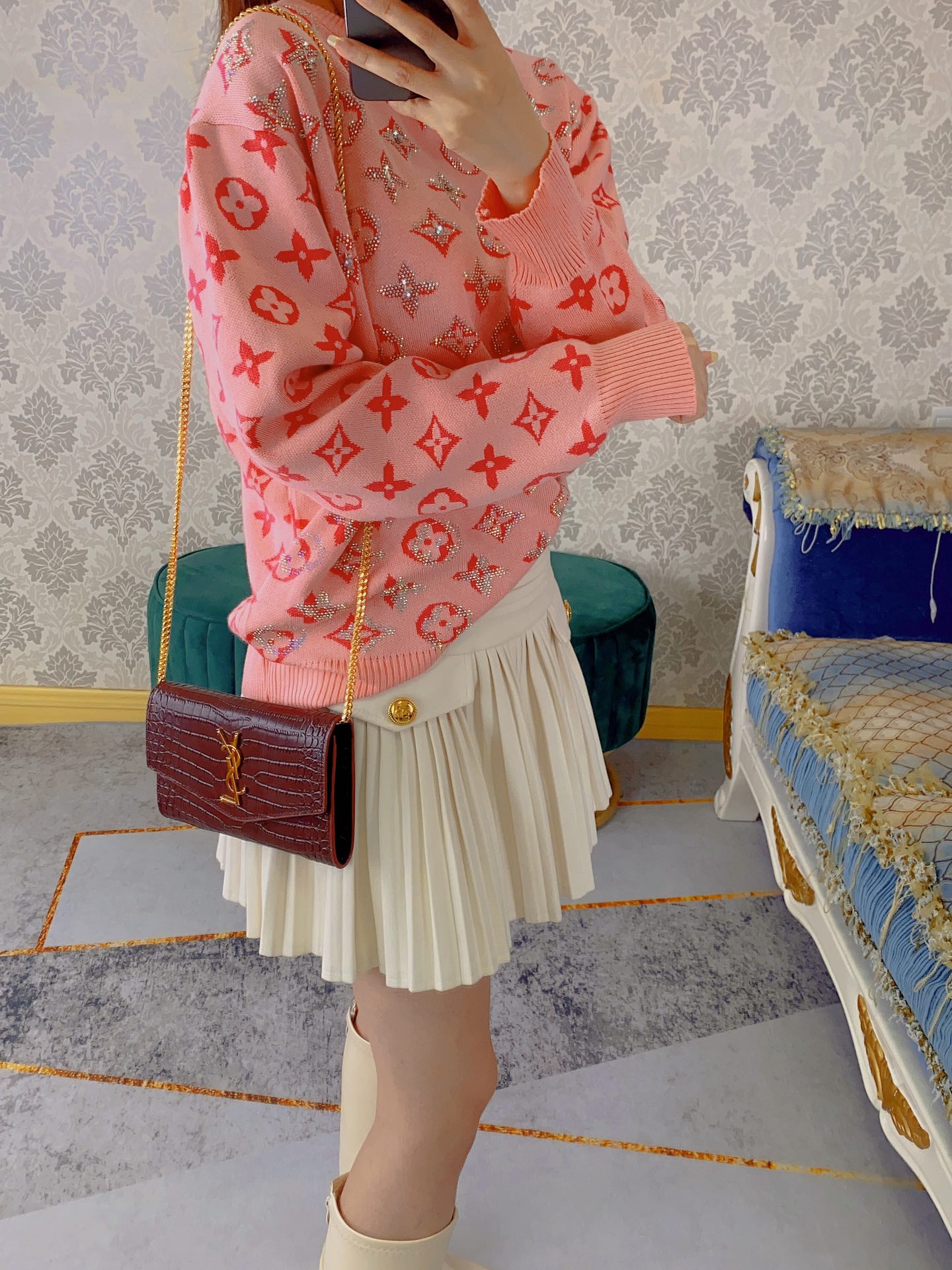 路易威登 Louis Vuitton 高定典藏经典高奢皮具手袋托特包斜挎包女包 #A3B0CC67 2