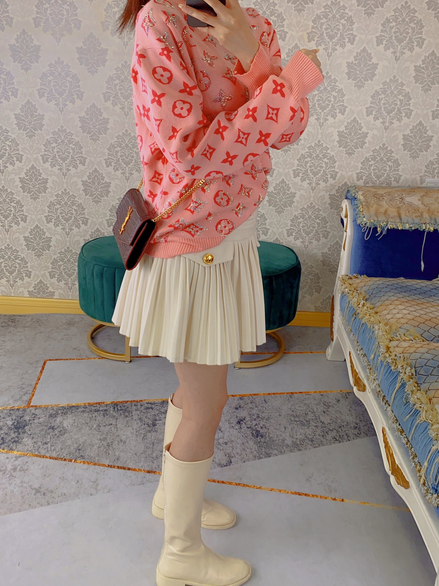 路易威登 Louis Vuitton 高定典藏经典高奢皮具手袋托特包斜挎包女包 #A3B0CC67 4