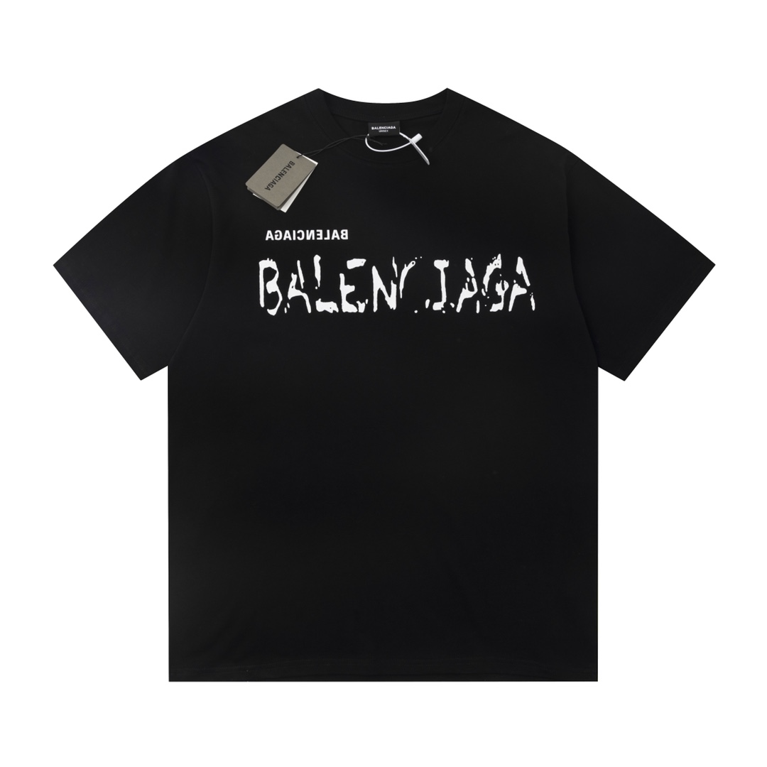 170 Balenciga/巴黎世家2023SS 印花LOGO T恤