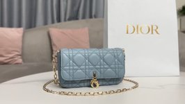 Best Quality Fake
 Dior Mini Bags Blue Light