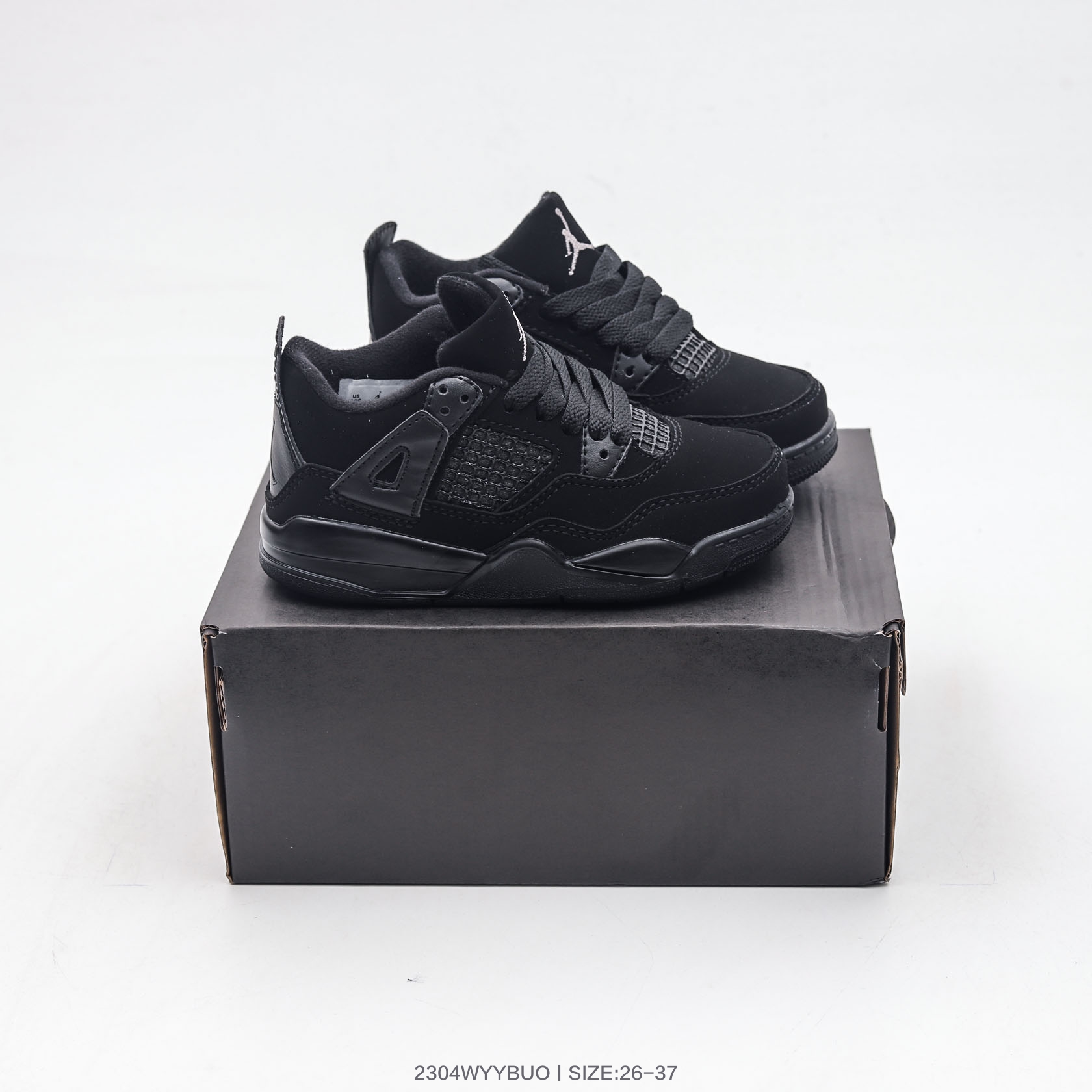 集🈴 乔丹Nike Air Jordan 4 AJ4 乔4 童鞋帮复古休闲运动文化篮球鞋 尺码：26 27 28 29 30 31 32 33 34 35 36 37-选品中心