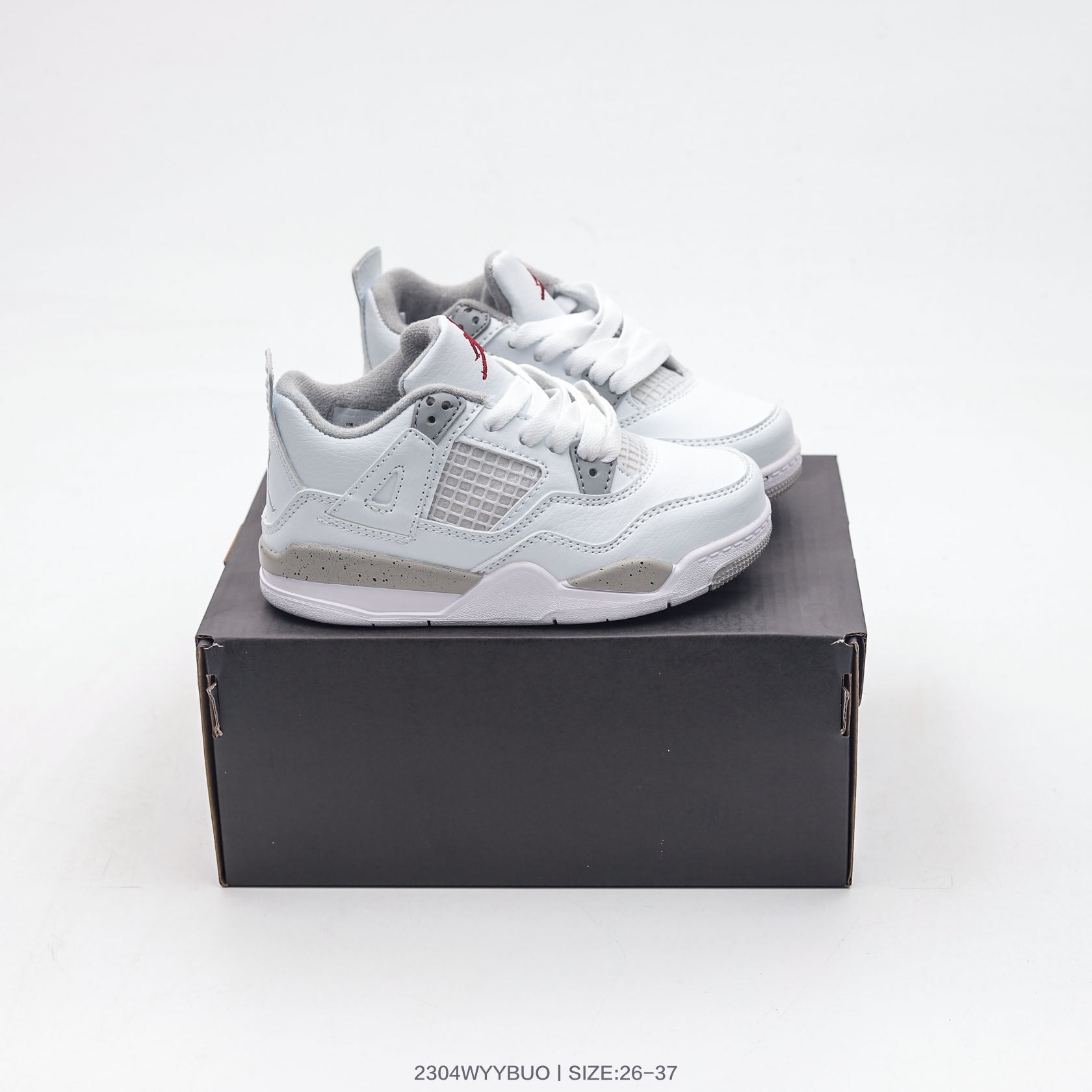 集🈴 乔丹Nike Air Jordan 4 AJ4 乔4 童鞋帮复古休闲运动文化篮球鞋 尺码：26 27 28 29 30 31 32 33 34 35 36 37-选品中心