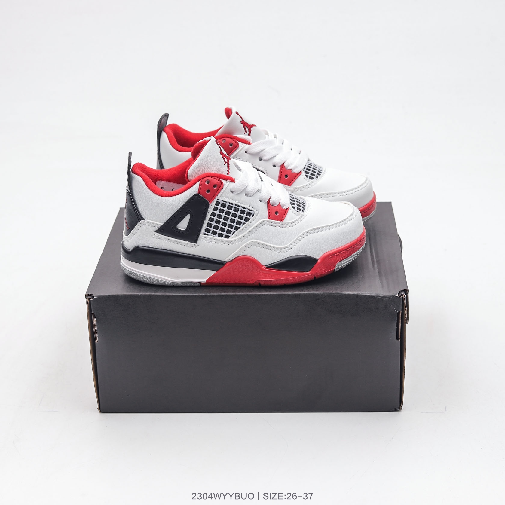 图片[4]-集🈴 乔丹Nike Air Jordan 4 AJ4 乔4 童鞋帮复古休闲运动文化篮球鞋 尺码：26 27 28 29 30 31 32 33 34 35 36 37-选品中心