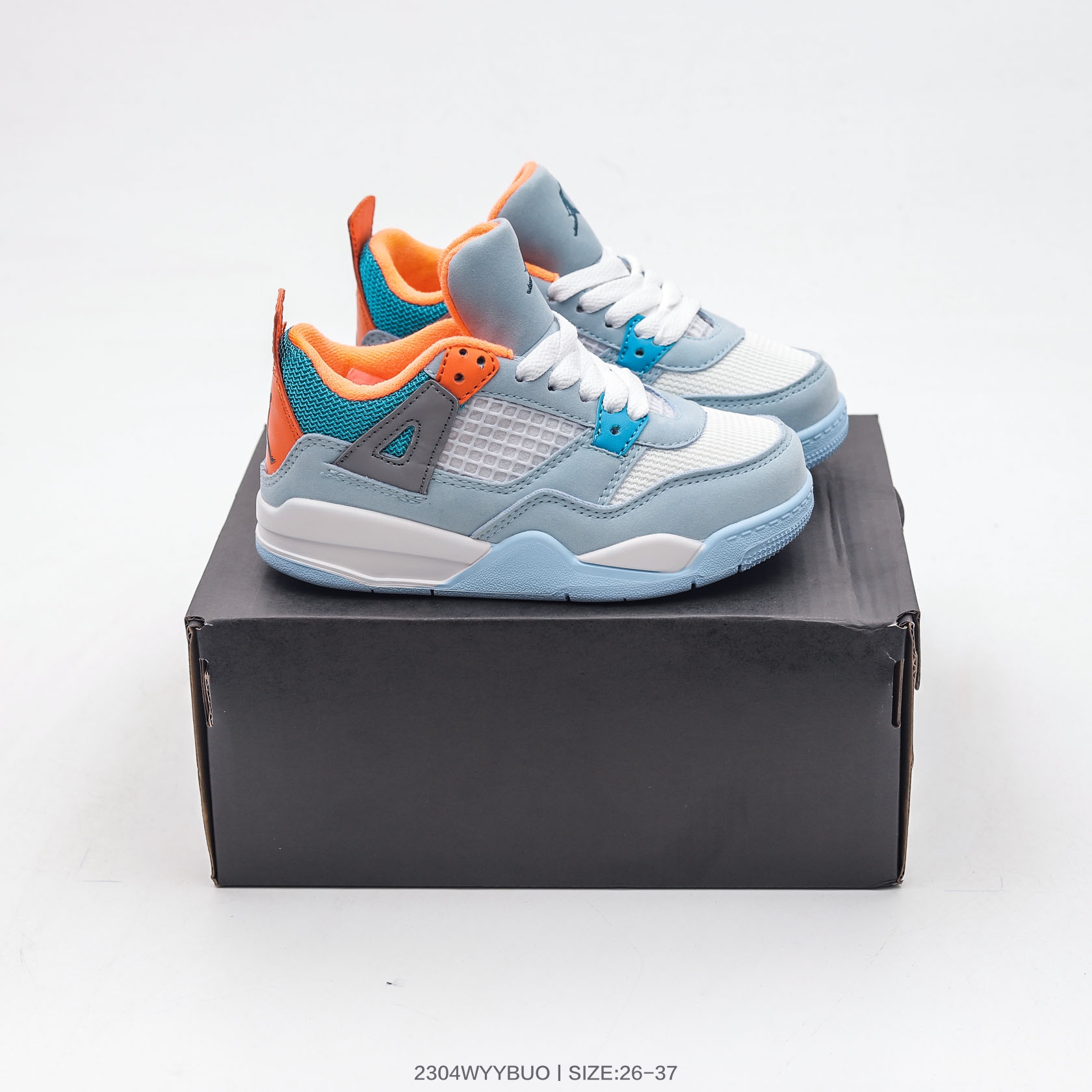 图片[6]-集🈴 乔丹Nike Air Jordan 4 AJ4 乔4 童鞋帮复古休闲运动文化篮球鞋 尺码：26 27 28 29 30 31 32 33 34 35 36 37-选品中心