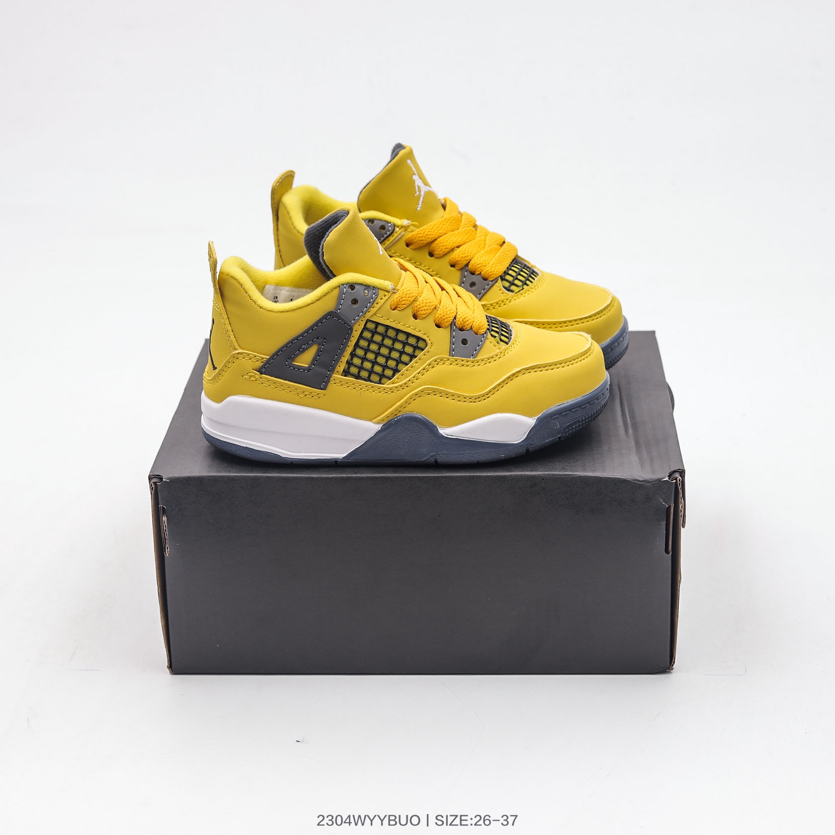 图片[7]-集🈴 乔丹Nike Air Jordan 4 AJ4 乔4 童鞋帮复古休闲运动文化篮球鞋 尺码：26 27 28 29 30 31 32 33 34 35 36 37-选品中心