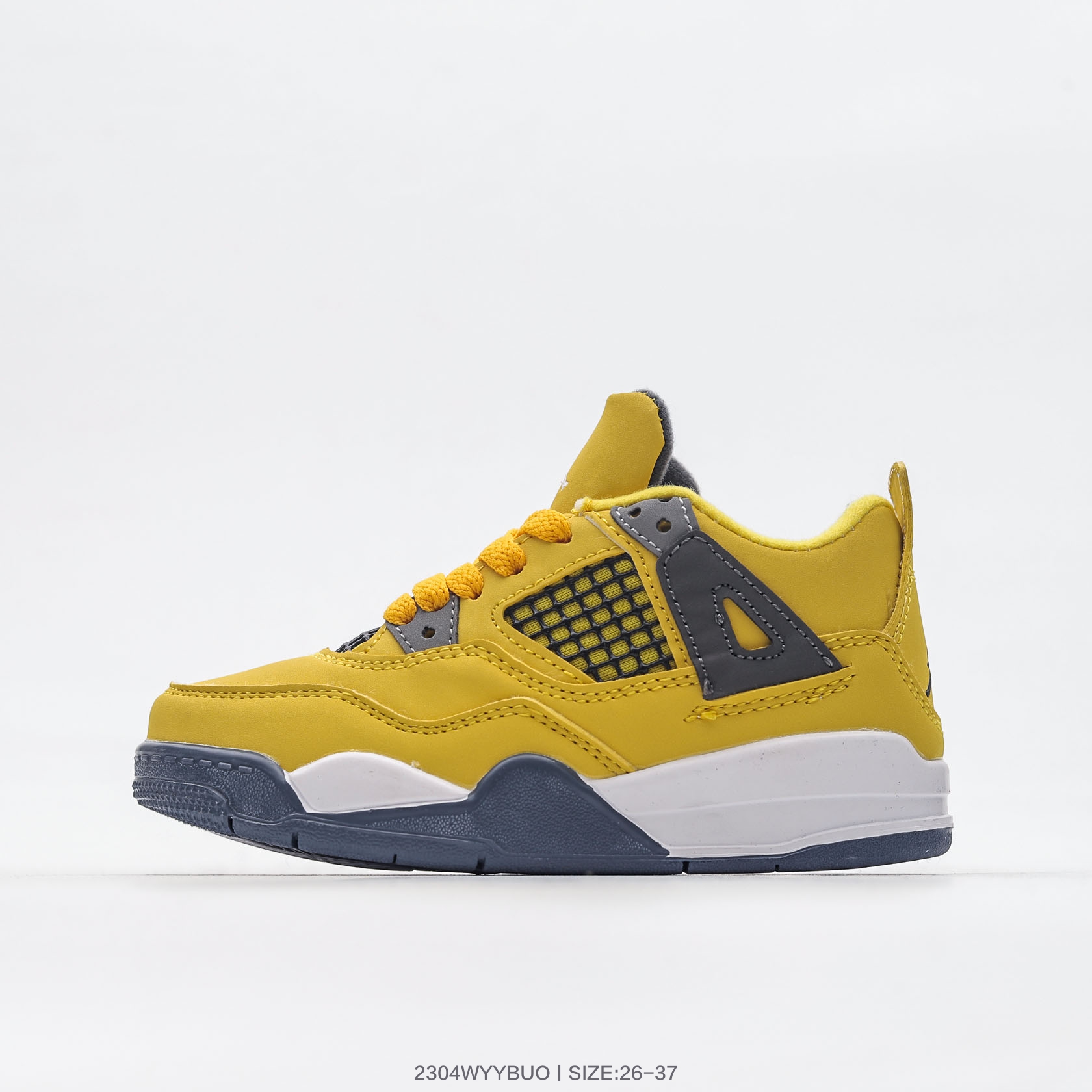 图片[2]-集🈴 乔丹Nike Air Jordan 4 AJ4 乔4 童鞋帮复古休闲运动文化篮球鞋 尺码：26 27 28 29 30 31 32 33 34 35 36 37-选品中心