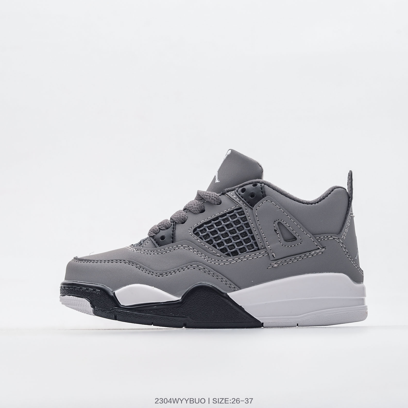 图片[2]-集🈴 乔丹Nike Air Jordan 4 AJ4 乔4 童鞋帮复古休闲运动文化篮球鞋 尺码：26 27 28 29 30 31 32 33 34 35 36 37-选品中心