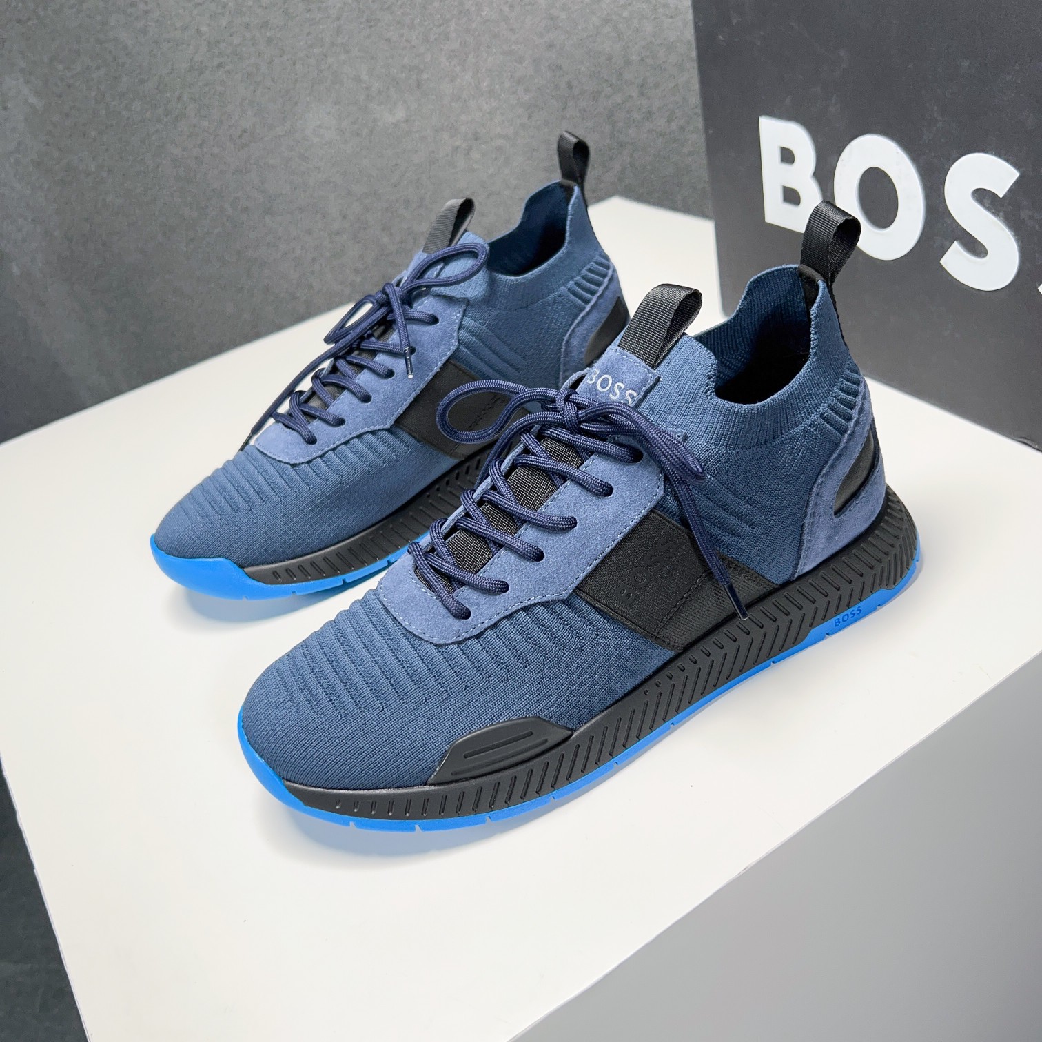 Zapatillas deportivas BOSS Sport Style Sockliner Parte superior de punto tridimensional con suela li