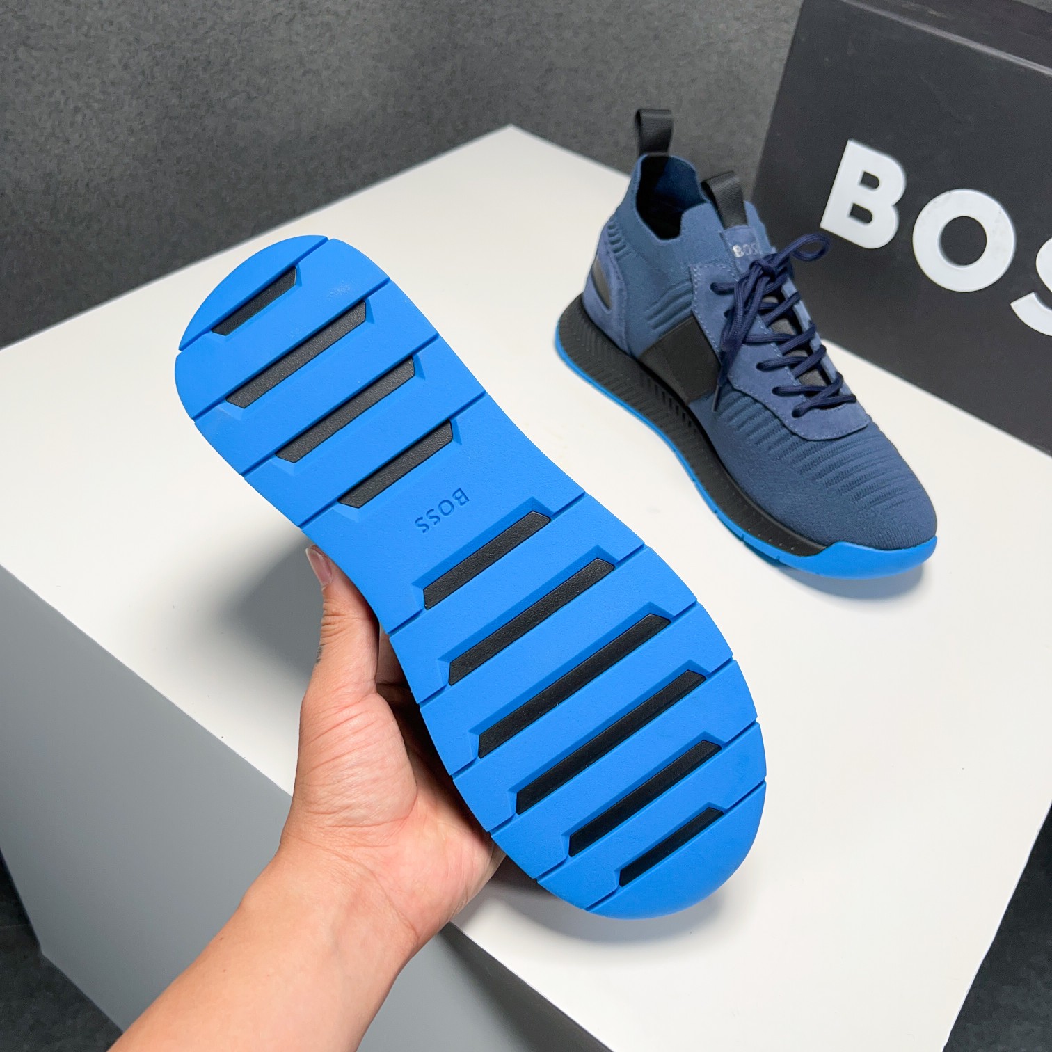 Zapatillas deportivas BOSS Sport Style Sockliner Parte superior de punto tridimensional con suela li