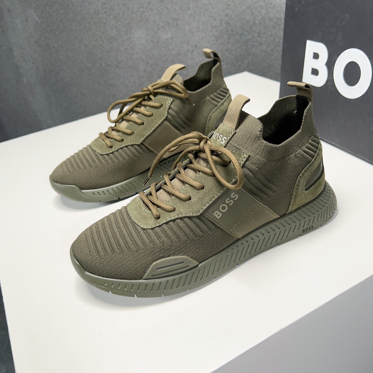 Zapatillas deportivas BOSS Sport Style Sockliner Parte superior de punto tridimensional con suela li