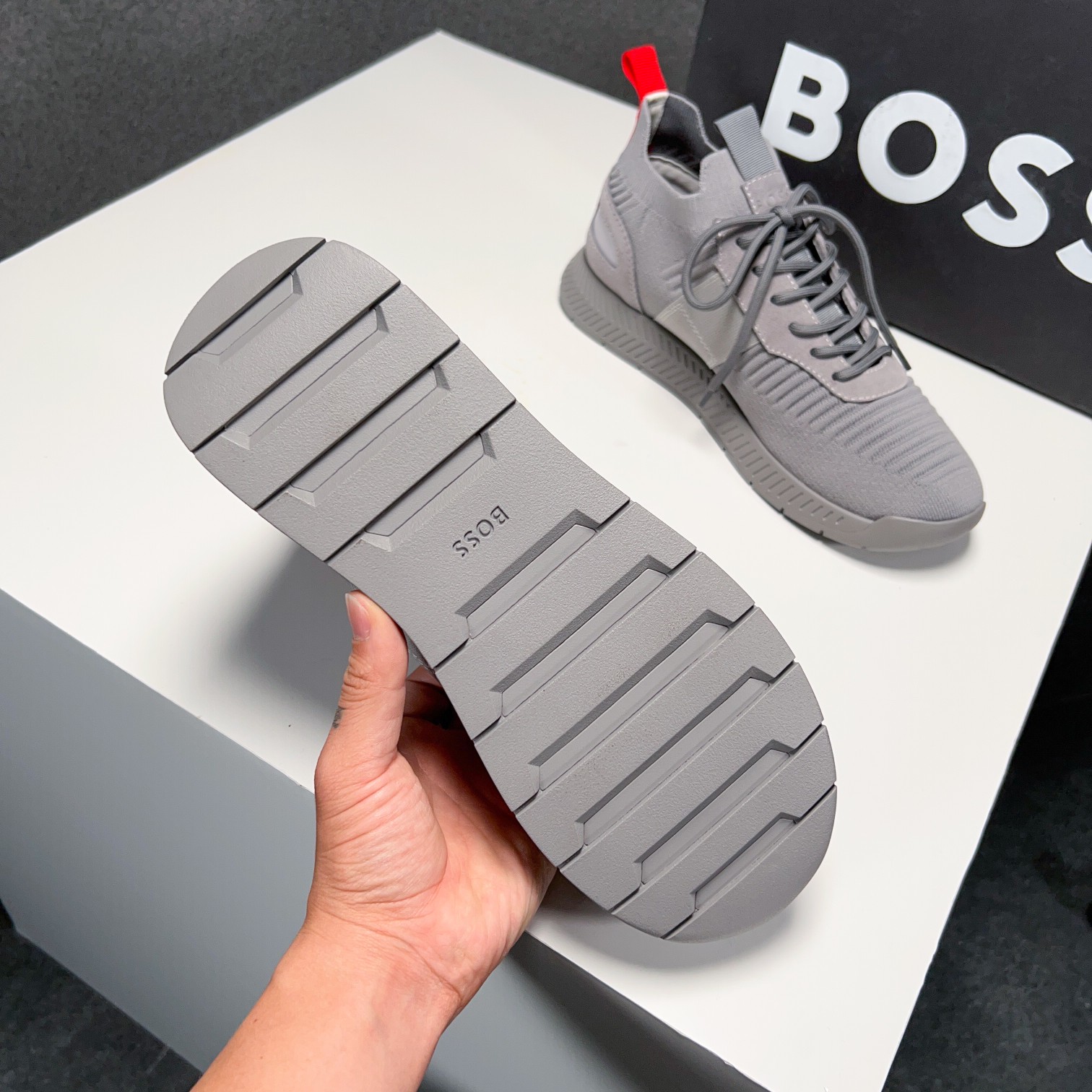 Zapatillas deportivas BOSS Sport Style Sockliner Parte superior de punto tridimensional con suela li